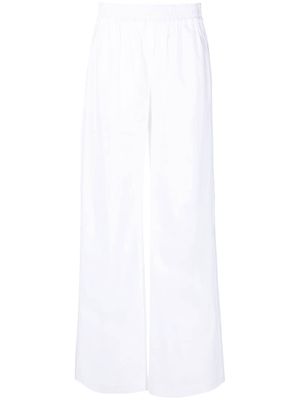 RED Valentino wide-leg cotton trousers - White