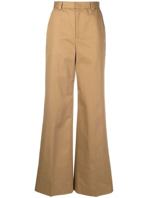 RED Valentino wide-leg tailored trousers - Brown