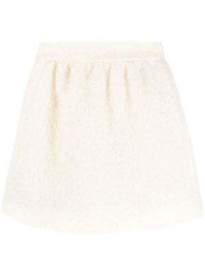 RED Valentino wool mini skirt - White