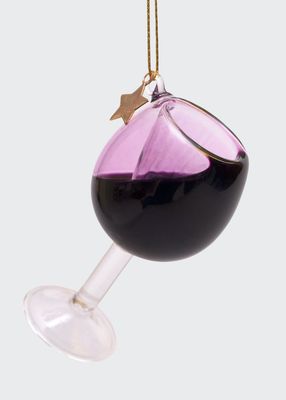 Red Wine Glass Ornament