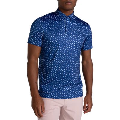 Redvanly Ashby Performance Golf Polo in Mazarine Blue 