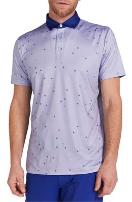 Redvanly Bedford Performance Golf Polo in Baby Lavender 