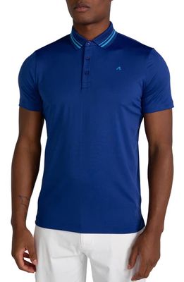 Redvanly Cadman Performance Golf Polo in Mazarine Blue 