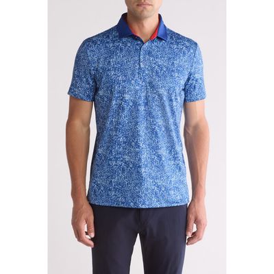 Redvanly Cannon Performance Golf Polo in Mazarine Blue 