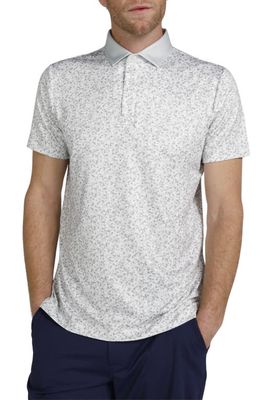 Redvanly Eaton Performance Golf Polo in Glacier Gray 