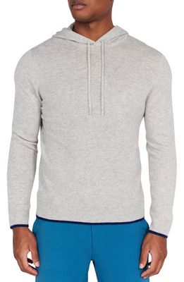 Redvanly Quincy Cashmere Golf Hoodie in Foggy
