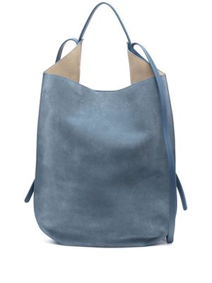 REE PROJECTS Helene Large suede bag - Blue
