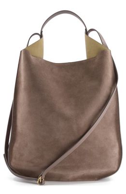 Ree Projects Large Helene Suede Tote in Ashbwn