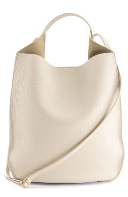 Ree Projects Large Helene Tumbled Leather Tote in Beige
