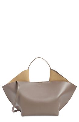 Ree Projects Medium Ann Leather Tote in Ash Brown