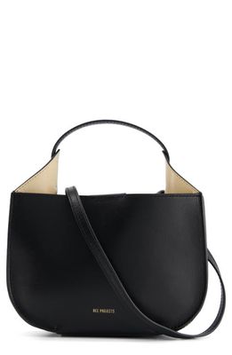 Ree Projects Mini Helene Leather Hobo Bag in Black