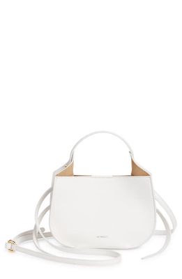 Ree Projects Mini Helene Leather Hobo Bag in White