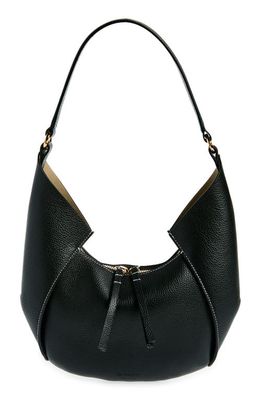 Ree Projects Mini Riva Pebbled Leather Tote in Black