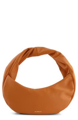 Ree Projects Mini Wyn Calfskin Leather Hobo Bag in Ginger