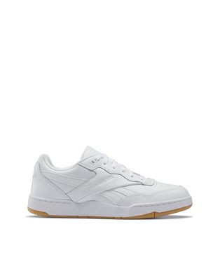 Reebok BB 4000 II unisex sneakers in triple white with gum sole