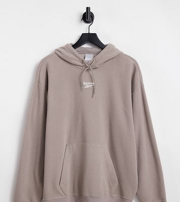 Reebok Classics wardrobe essentials terrycloth hoodie in gray