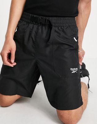 Reebok Classics woven shorts in black
