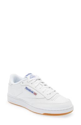Reebok Club C 85 Sneaker in White/Royal