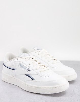 Reebok Club C 85 sneakers in white and blue - WHITE