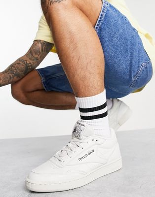 Reebok Club C Mid ll sneakers in off white