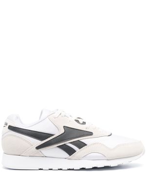 Reebok colour-block suede sneakers - White