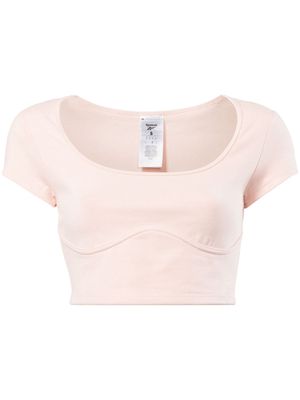 Reebok cropped jersey T-shirt - Pink