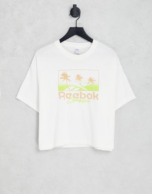 Reebok graphic tee in white