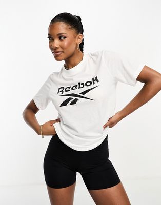 Reebok Identity logo t-shirt in white