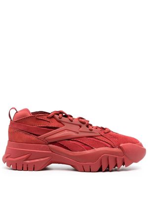 Reebok leather lace-up sneakers - Red