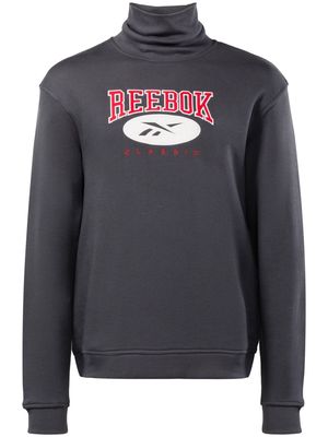 Reebok logo-appliqué roll-neck sweatshirt - Grey