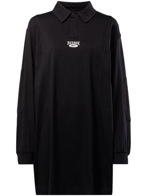 Reebok logo-embroidered jersey dress - BLACK