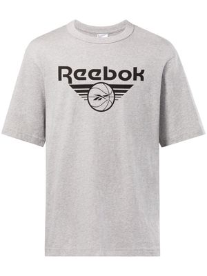 Reebok logo-print cotton T-shirt - Green