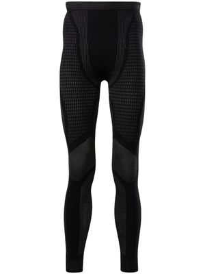 Reebok LTD Baselayer patterned-jacquard leggings - Black