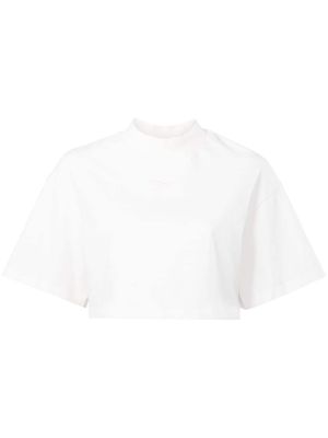 Reebok LTD Vector cropped cotton T-shirt - White
