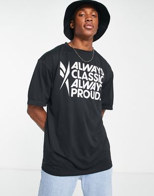 Reebok Style Pride tech T-shirt in black
