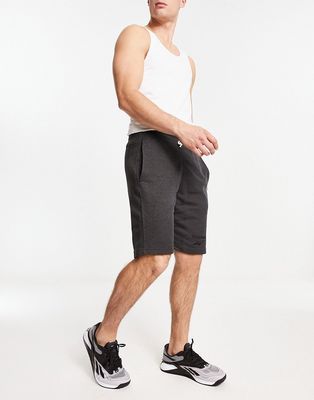 Reebok Training Essentials melange shorts in black