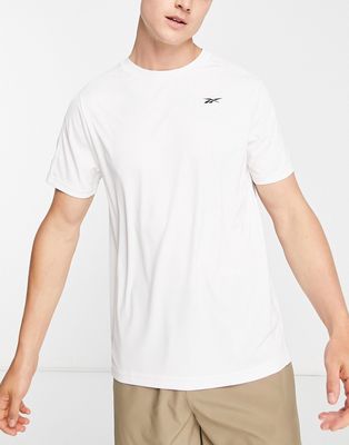 Reebok Training tech short sleeve T-shirt in white