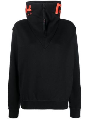 Reebok x Victoria Beckham embroidered-logo sweatshirt - Black