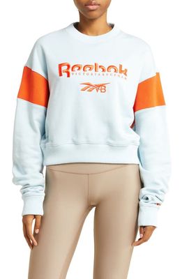 Reebok x Victoria Beckham x Victoria Beckham Cotton Graphic Sweatshirt in Freshblue