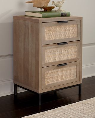 Reed 3-Drawer Side Table