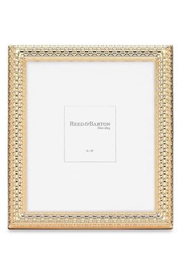 Reed & Barton Watchband Textured Picture Frame in Golden Tones