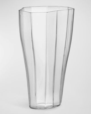 Reed Clear Medium Vase, 11.8"