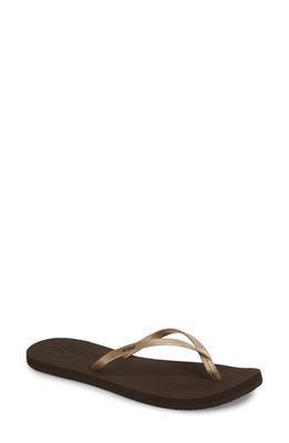 Reef Bliss Nights Flip Flop in Rose Gold