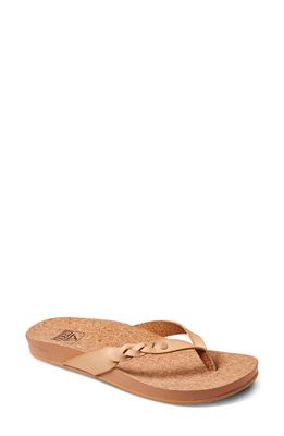 Reef Cushion Court Twist Flip Flop in Seashell 