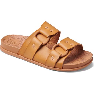 Reef Cushioned Vera Cruz Slide Sandal in Natural 