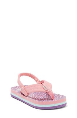 Reef Kids' Little Ahi Sandal in Pink Leopard
