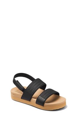 Reef Kids' Water Vista Slingback Sandal in Black/Tan