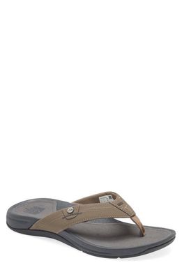 Reef Pacific Flip Flop in Sand And Slate
