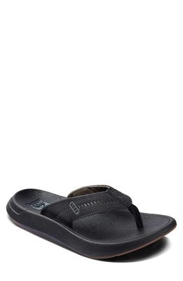 Reef SWELLsole Cruiser Flip Flop in Black/Grey 