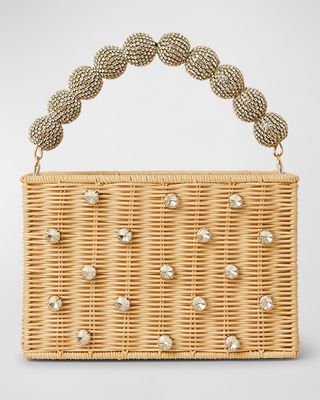 Reema Crystal Basket Top-Handle Bag